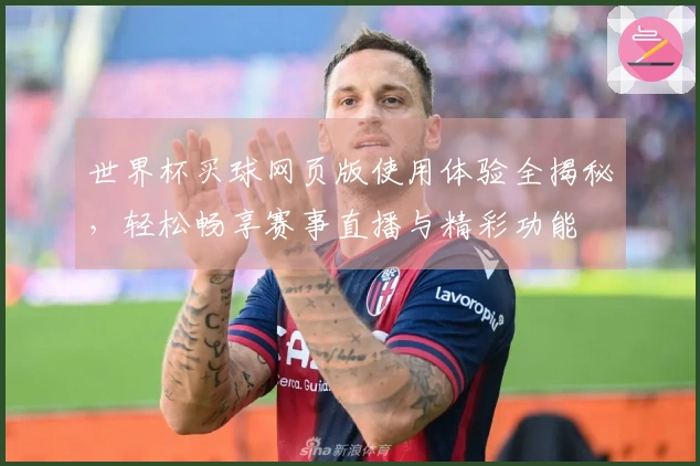 世界杯买球网页版使用体验全揭秘，轻松畅享赛事直播与精彩功能